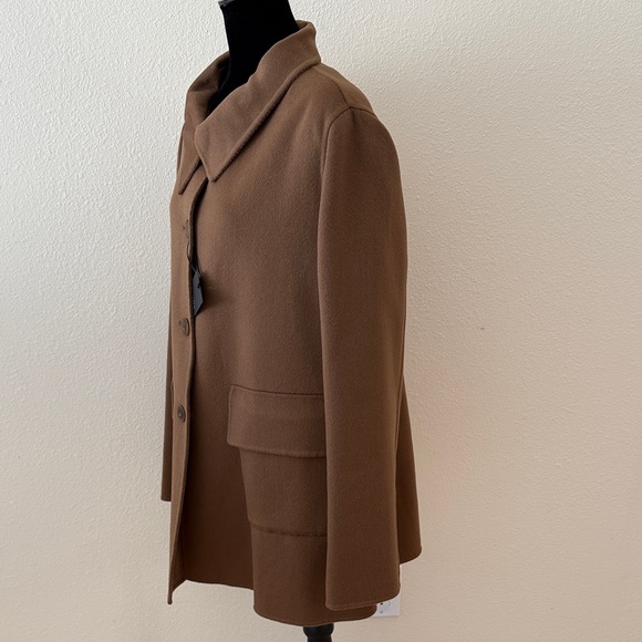 Cinzia Rocco Classic Short Baby Alpaca Wool Coat - Picture 4 of 14